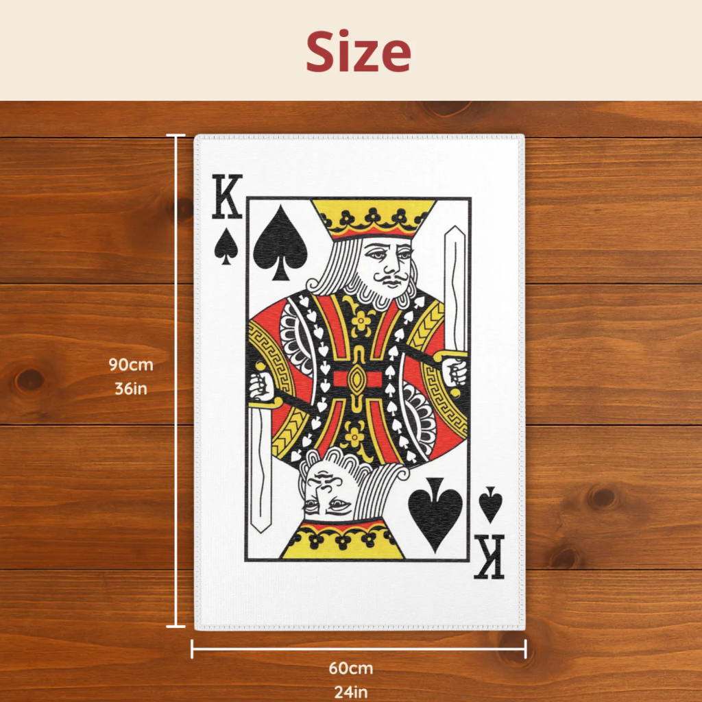 Poker Rug - King Of Spades