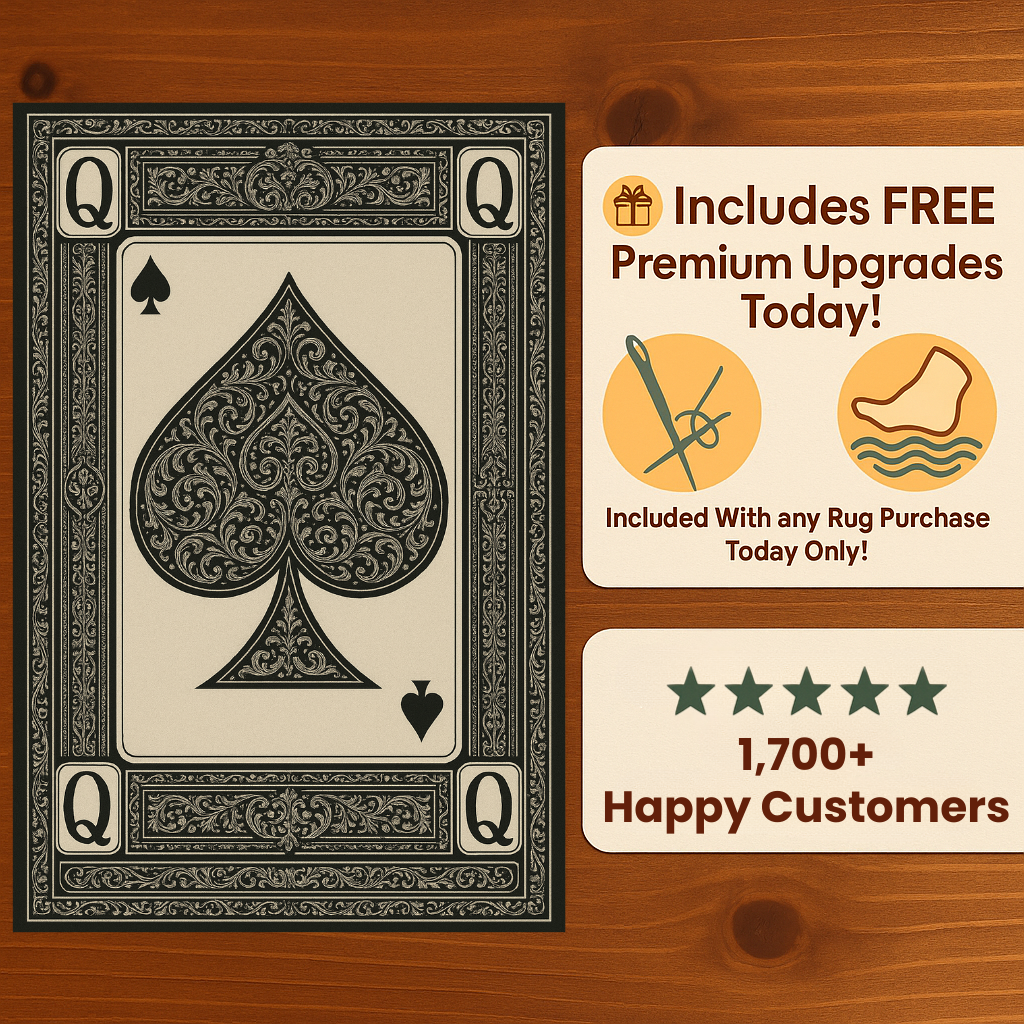 Premium Poker Rug - Ace