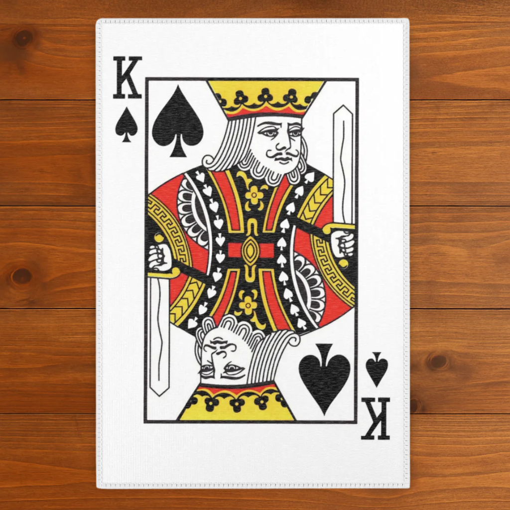 Poker Rug - King Of Spades