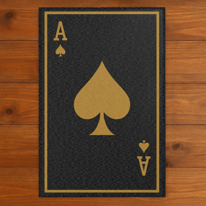 Poker Rug - Ace of Spades