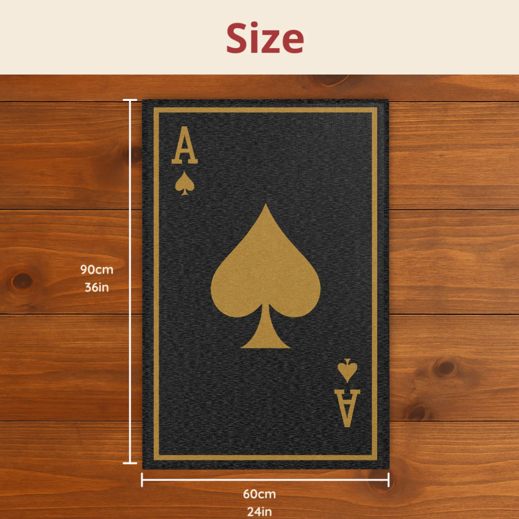 Poker Rug - Ace of Spades